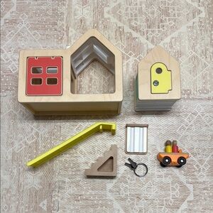 LOVEVERY Wooden Modular Playhouse, Accessories, Two-Seater Speedster Bundle